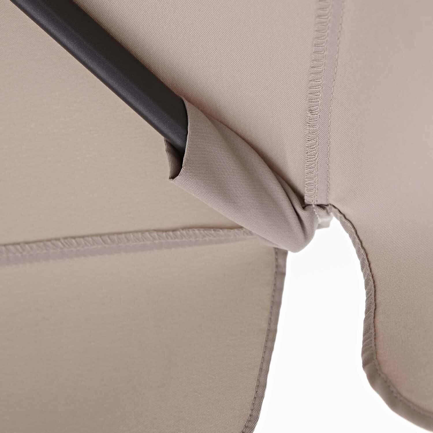 Parasol NATERIAL Avea taupe hexagonal - 7