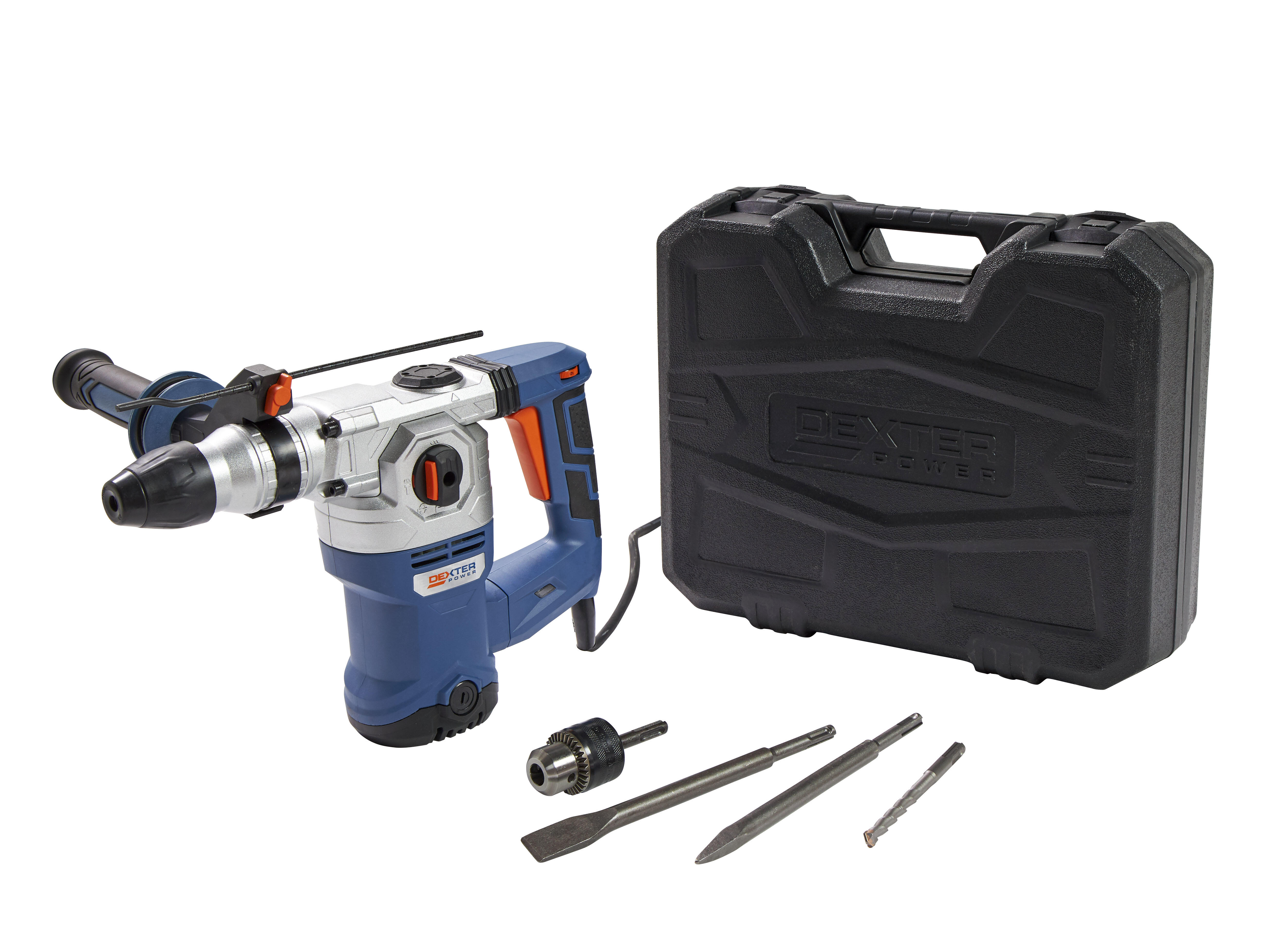 Marteau perforateur sds plus DEXTER POWER Dp4, 1500 W | Leroy Merlin