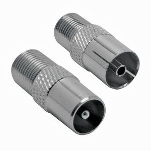 Aerzetix - 5 x connettore/presa aschio-feina spina adattatore per Aerzetix - 5 x connettore/presa aschio-feina spina adattatore per