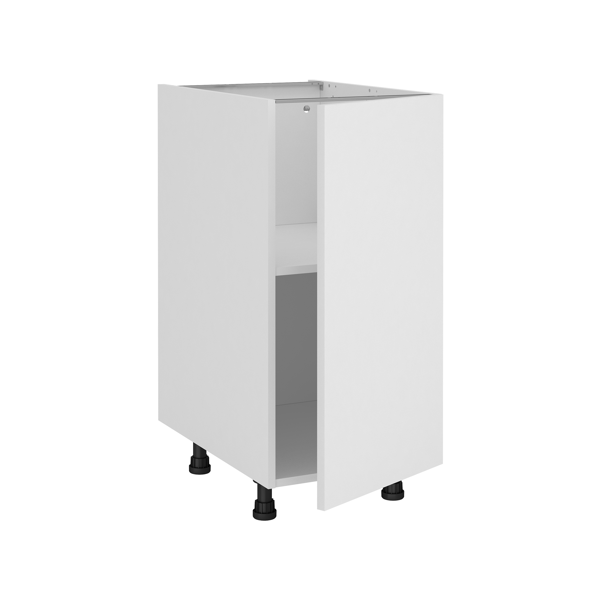 Mueble bajo de cocina delinia id sofía blanco 76,8x40 cm 1 pta