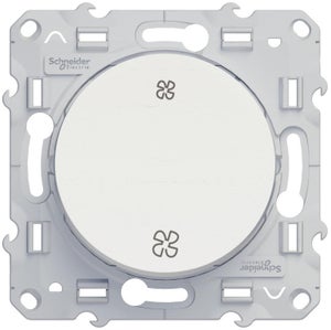 Interrupteur vmc à assembler Odace, SCHNEIDER ELECTRIC, blanc