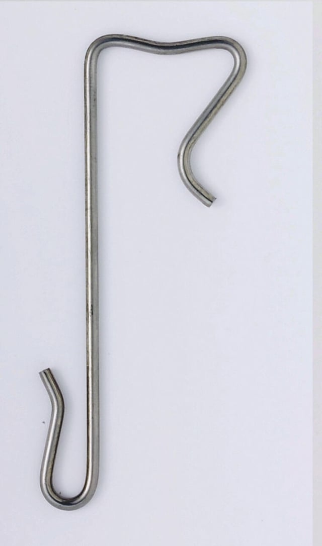 Crochet agrafe pour ardoise inox 17%, L.80 mm 700 pièces