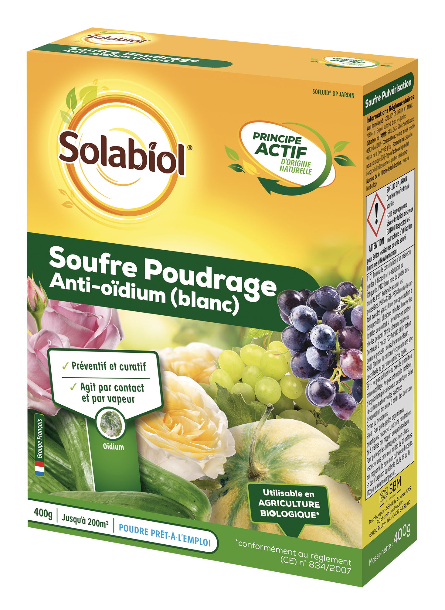 Soufre poudrage SOLABIOL, 400 g Leroy Merlin — free download