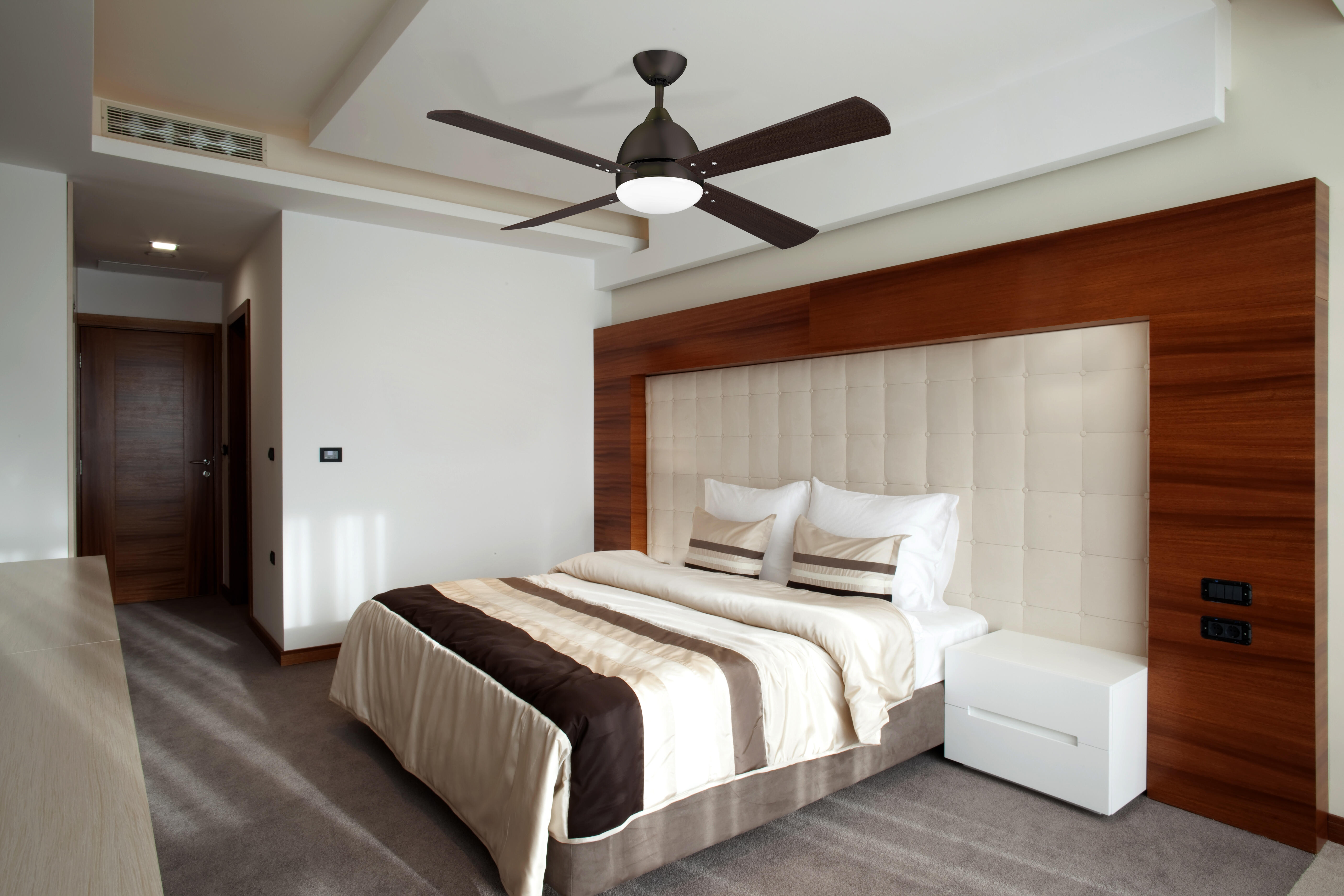 Ventilateur de plafond sans lumière, Borneo, D106, FORLIGHT, noir - 2