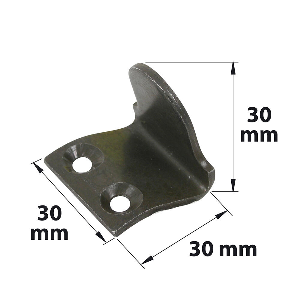 Butée basse de persiennes à visser en acier noir prépeint AFBAT - 2