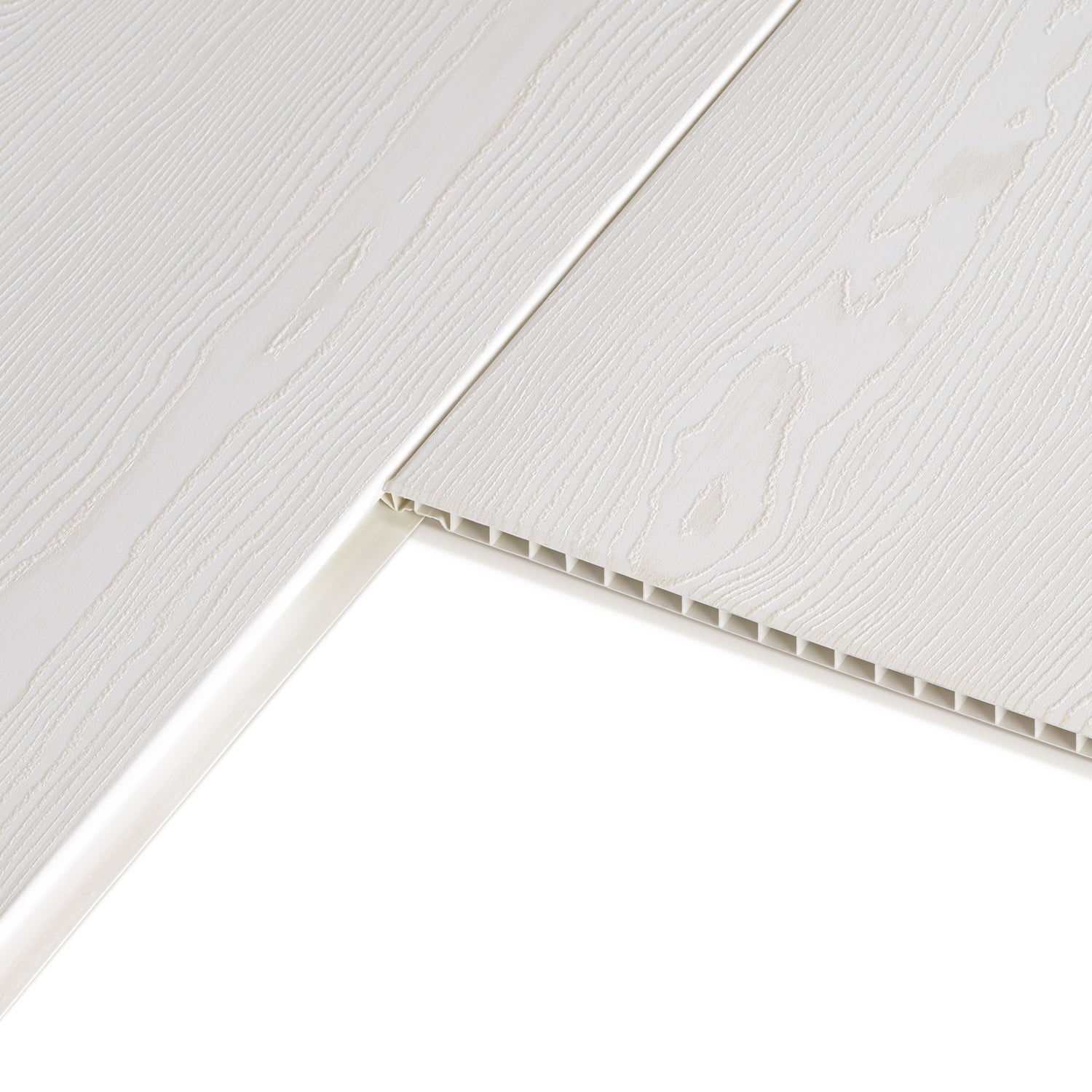 Lambris PVC pin blanc brossé ARTENS L.120 x l.25 cm x Ep.10 mm - 4