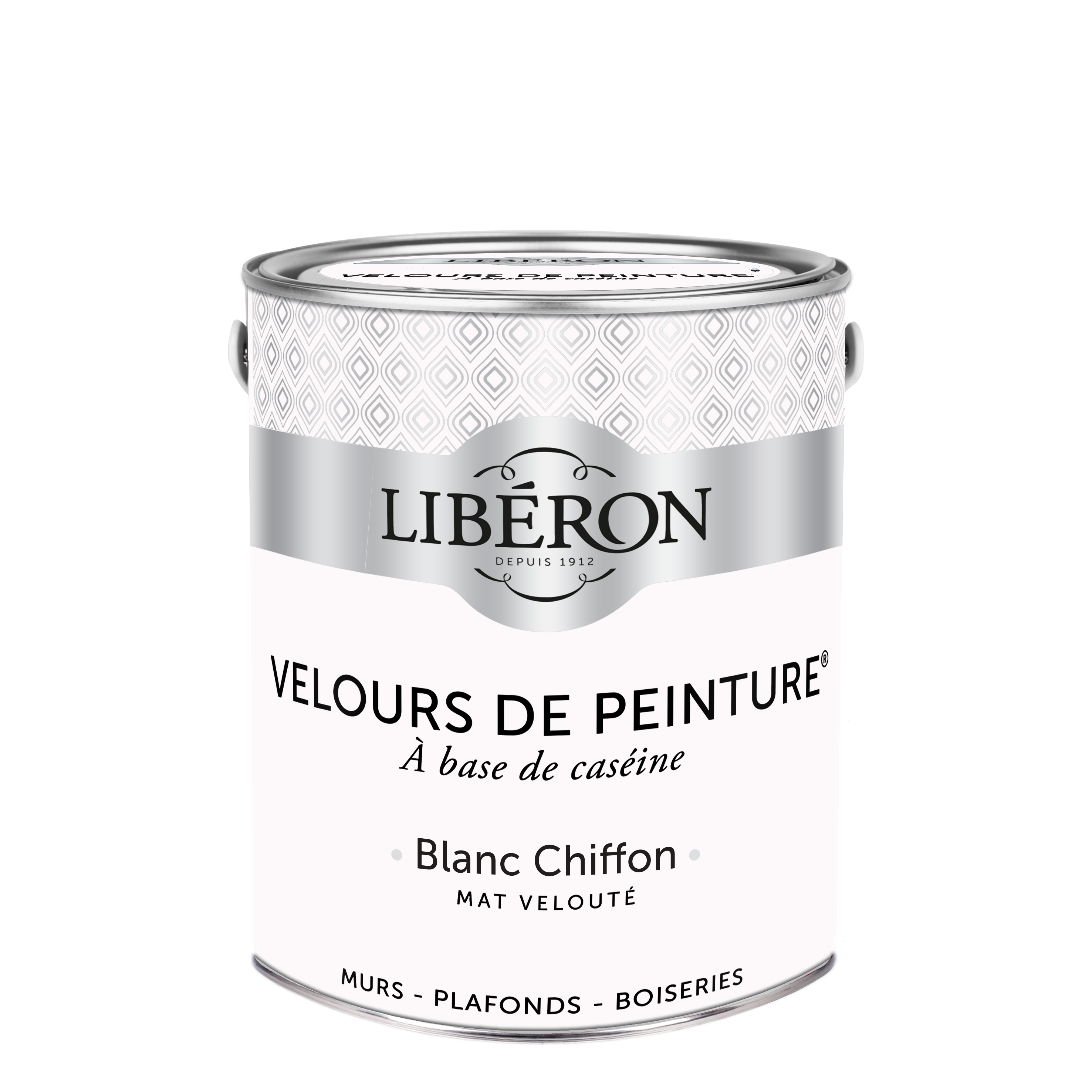 Peinture mur, plafond blanc chiffon velours LIBÉRON Velours de peinture® 2.5L