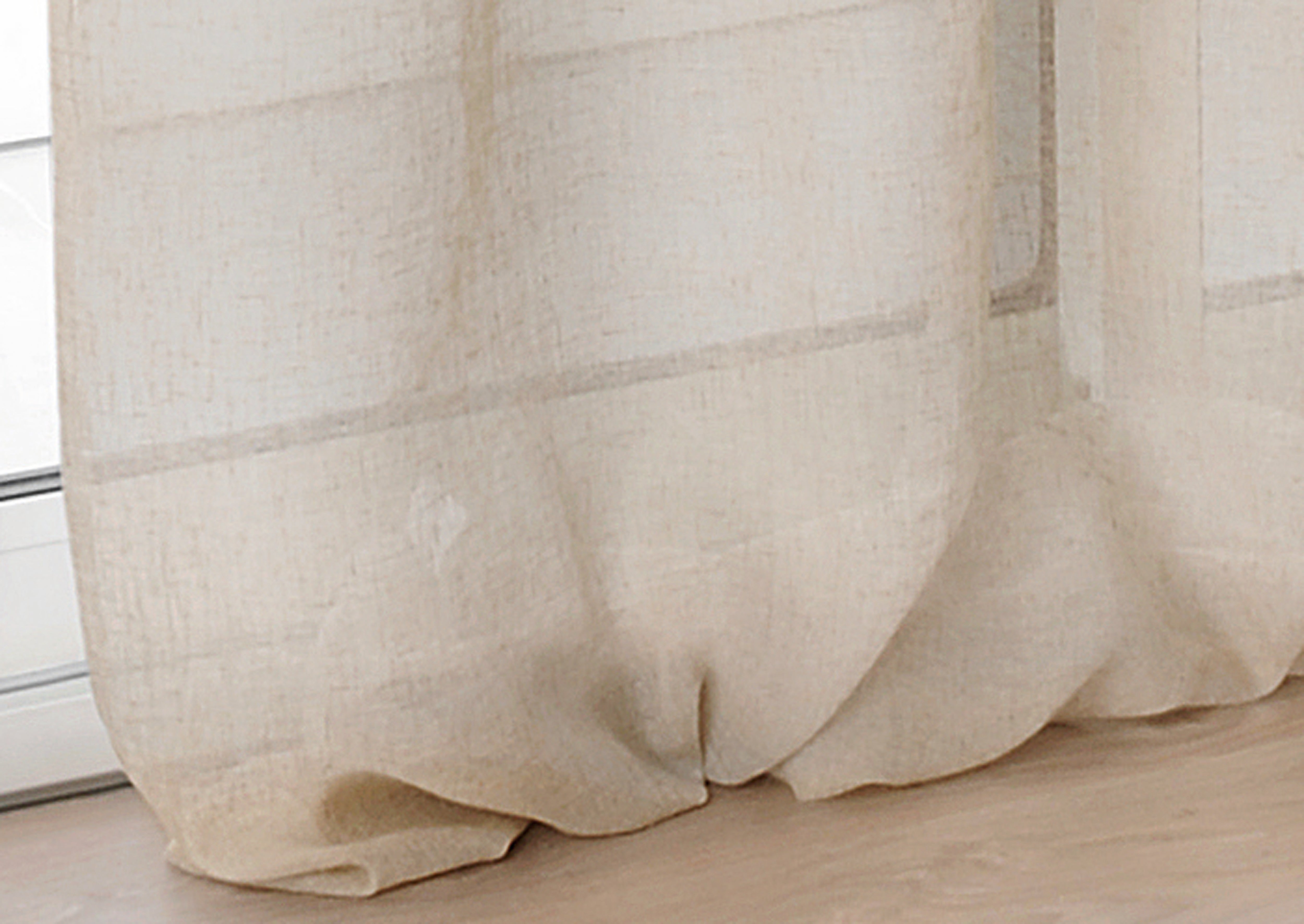 Voilage tamisant, Kaolin, beige H.250 x l.300 cm - 2