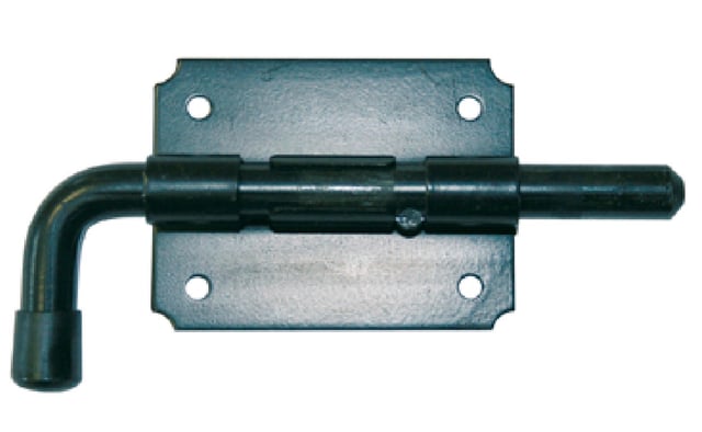 Verrou pistolet + gâche en acier noir, Diam.12 mm H.60 x L.135 x P.20 mm AFBAT