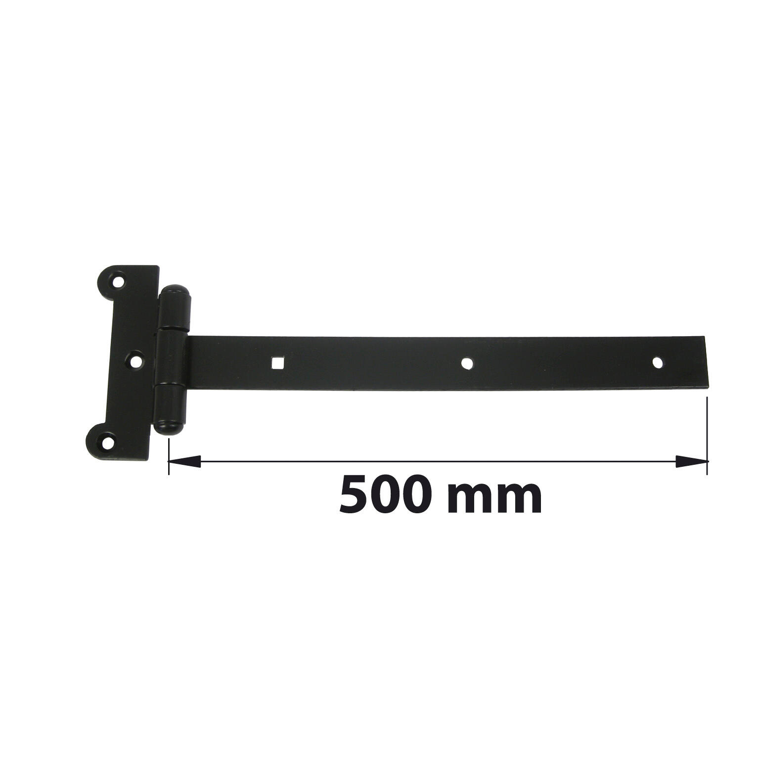 Té de volet battant en acier noir prépeint, H.140 x L.550 x P.18 mm AFBAT - 3