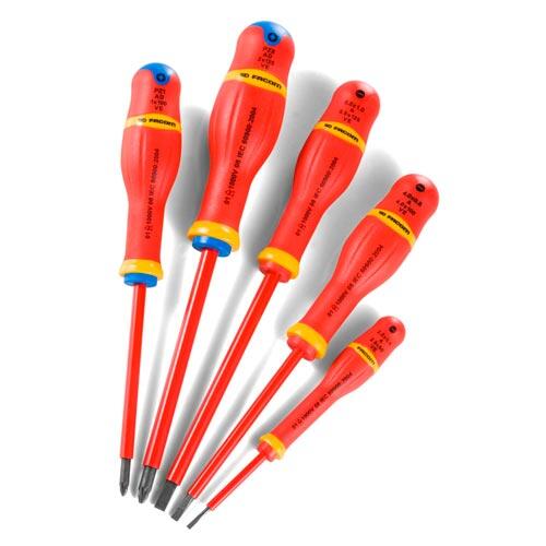 Lot de 5 tournevis isolés mixte FACOM - 2
