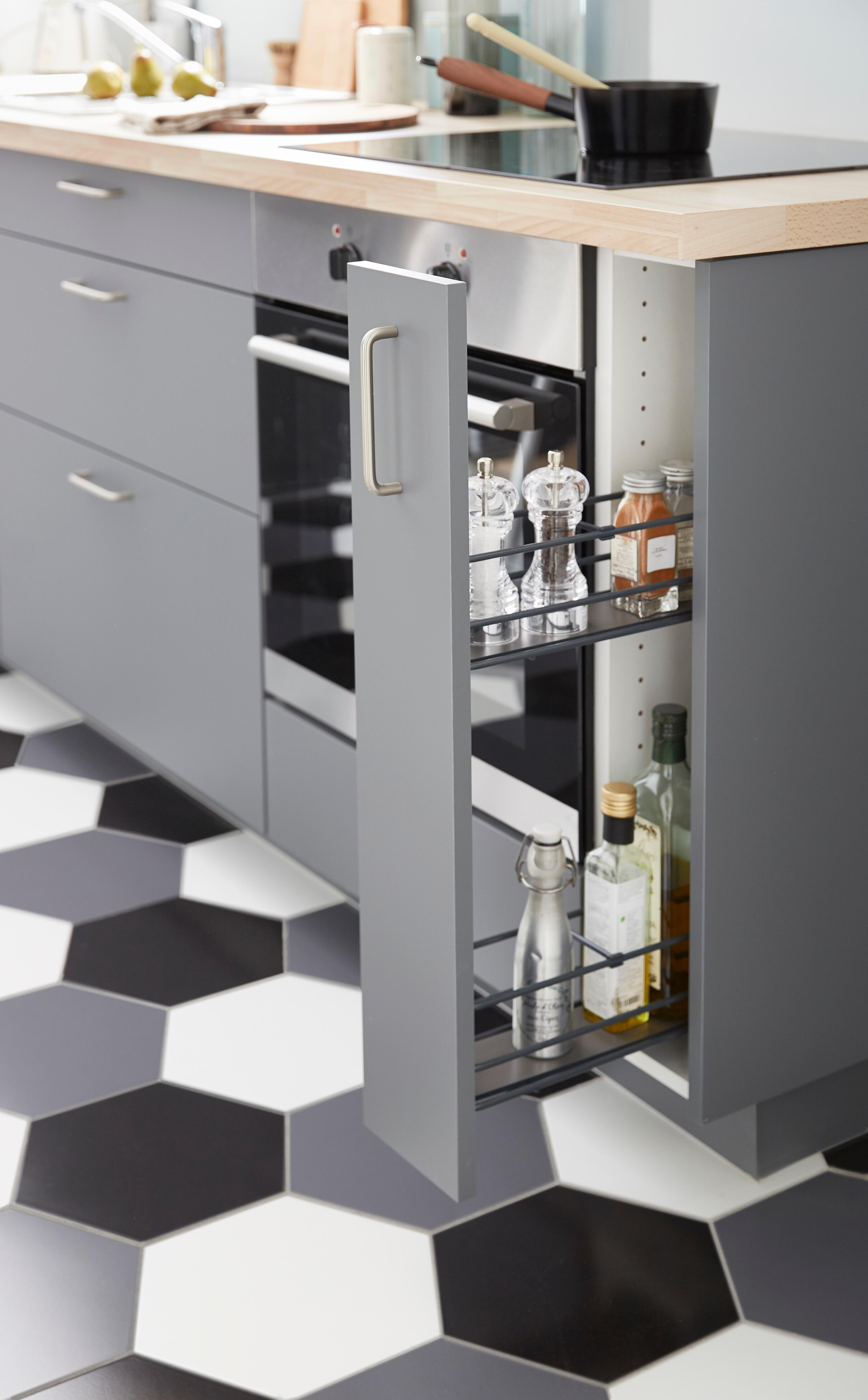 Rangement coulissant pour meuble l.15 cm - 4