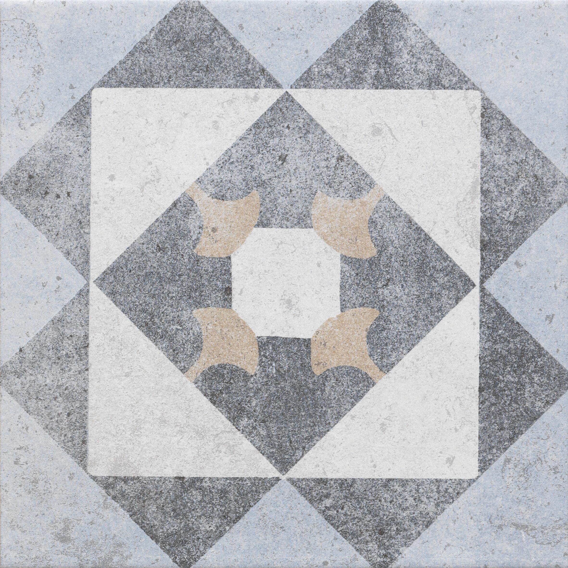 Piastrella da pavimento e rivestimento esterno in gres porcellanato 20 x 20 cm smaltato multicolore opaco Villa R10 traffico intenso (pei 4/5) Sp. 8.2 mm 1.42 mq - 32