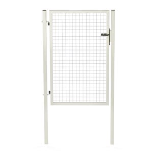 Portillon grillagé Garden+ blanc, l.100 x H.150 cm