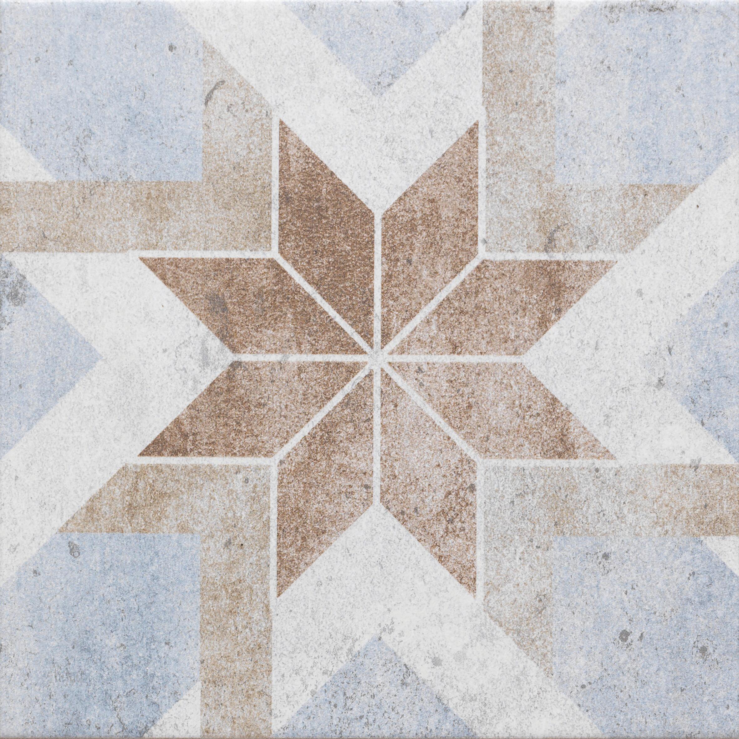 Piastrella da pavimento e rivestimento esterno in gres porcellanato 20 x 20 cm smaltato multicolore opaco Villa R10 traffico intenso (pei 4/5) Sp. 8.2 mm 1.42 mq - 25