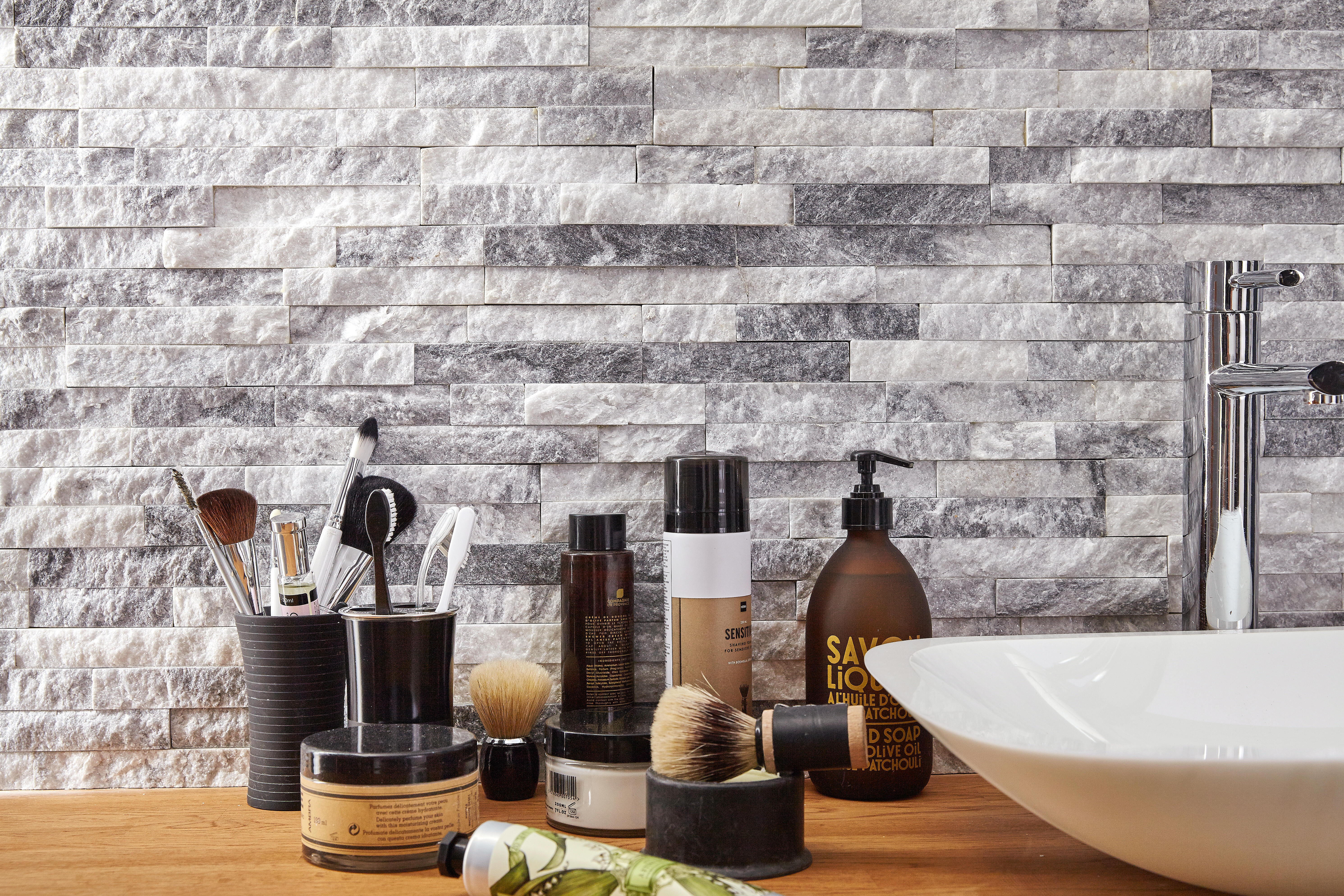 Plaquette de parement pierre naturelle effet quartzite Ultra intérieur/extérieur - 7