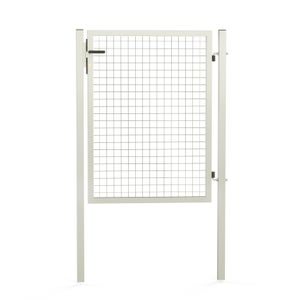 Portillon grillagé Garden+ blanc, l.100 x H.125 cm