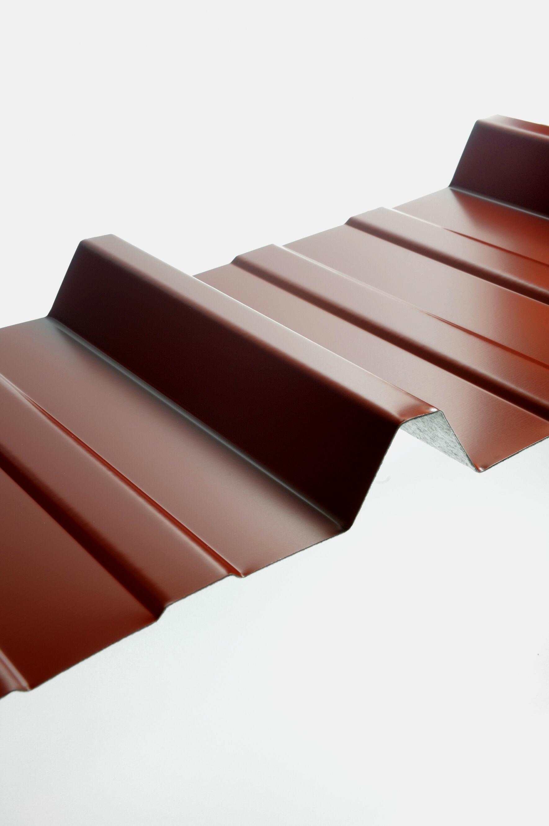 Plaque de couverture, nervuré rouge, l.105 x L.300 cm, H.45 mm, Ep.0.5 mm - 4