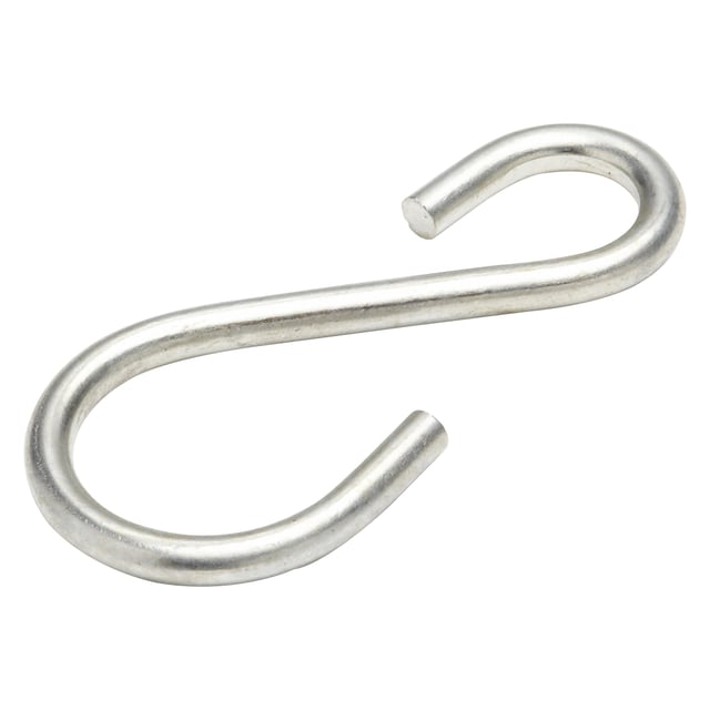 Crochet en S ouvert acier zingué STANDERS, L.90 x l.30 x Ep.6 mm