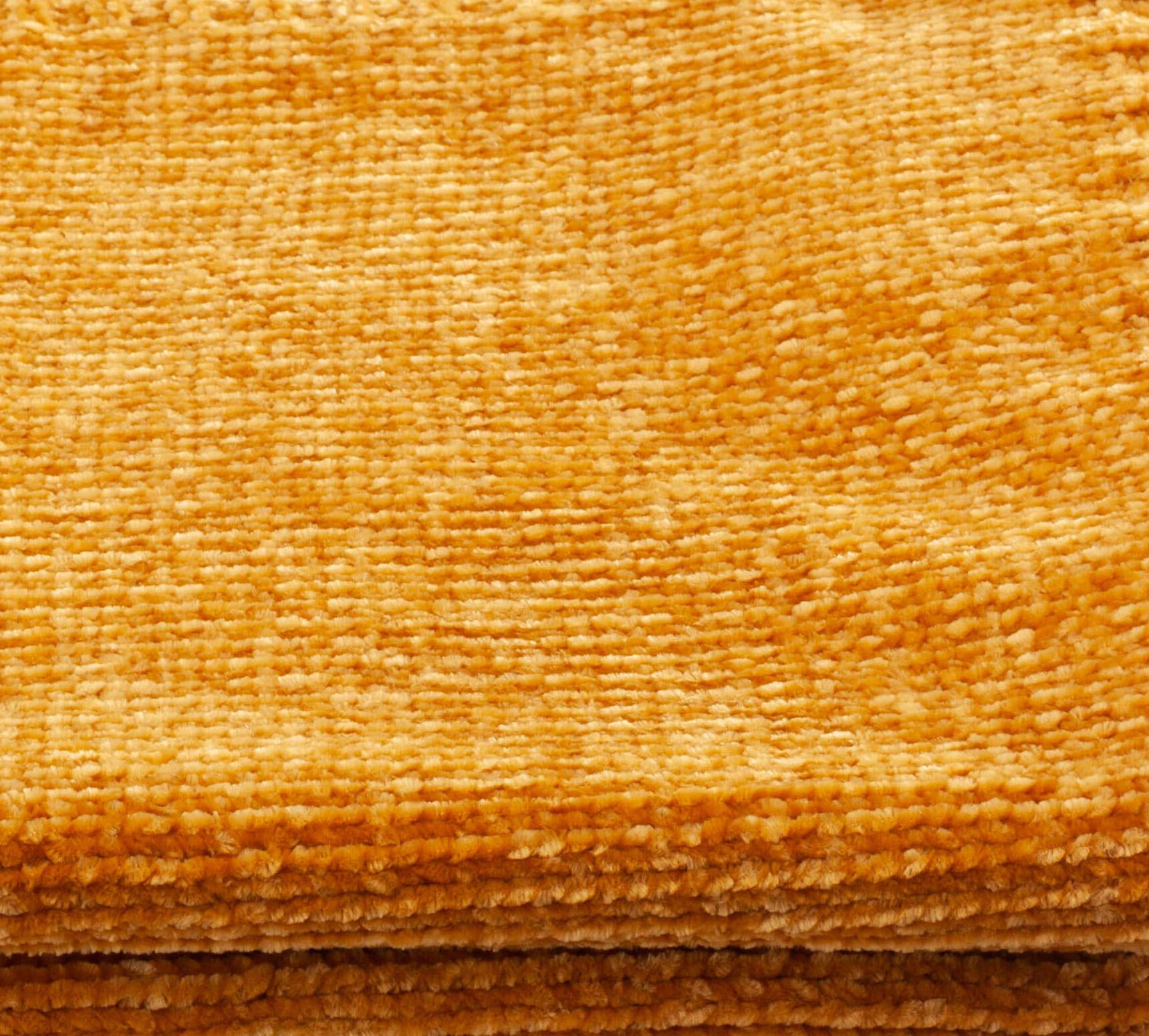 Plaid Chenille, jaune moutarde l.130 x L.170 cm - 6