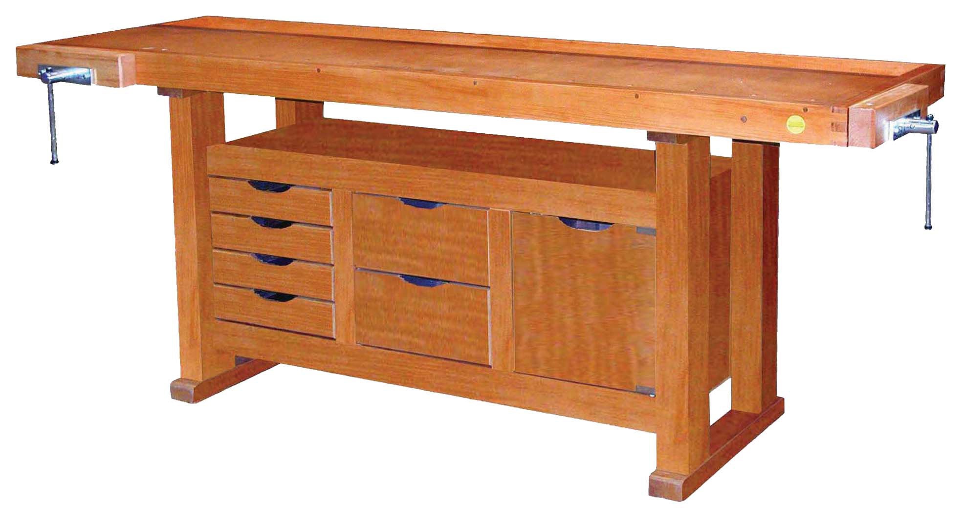 Établi en bois 1 porte OUTIFRANCE, L.200 cm - 2