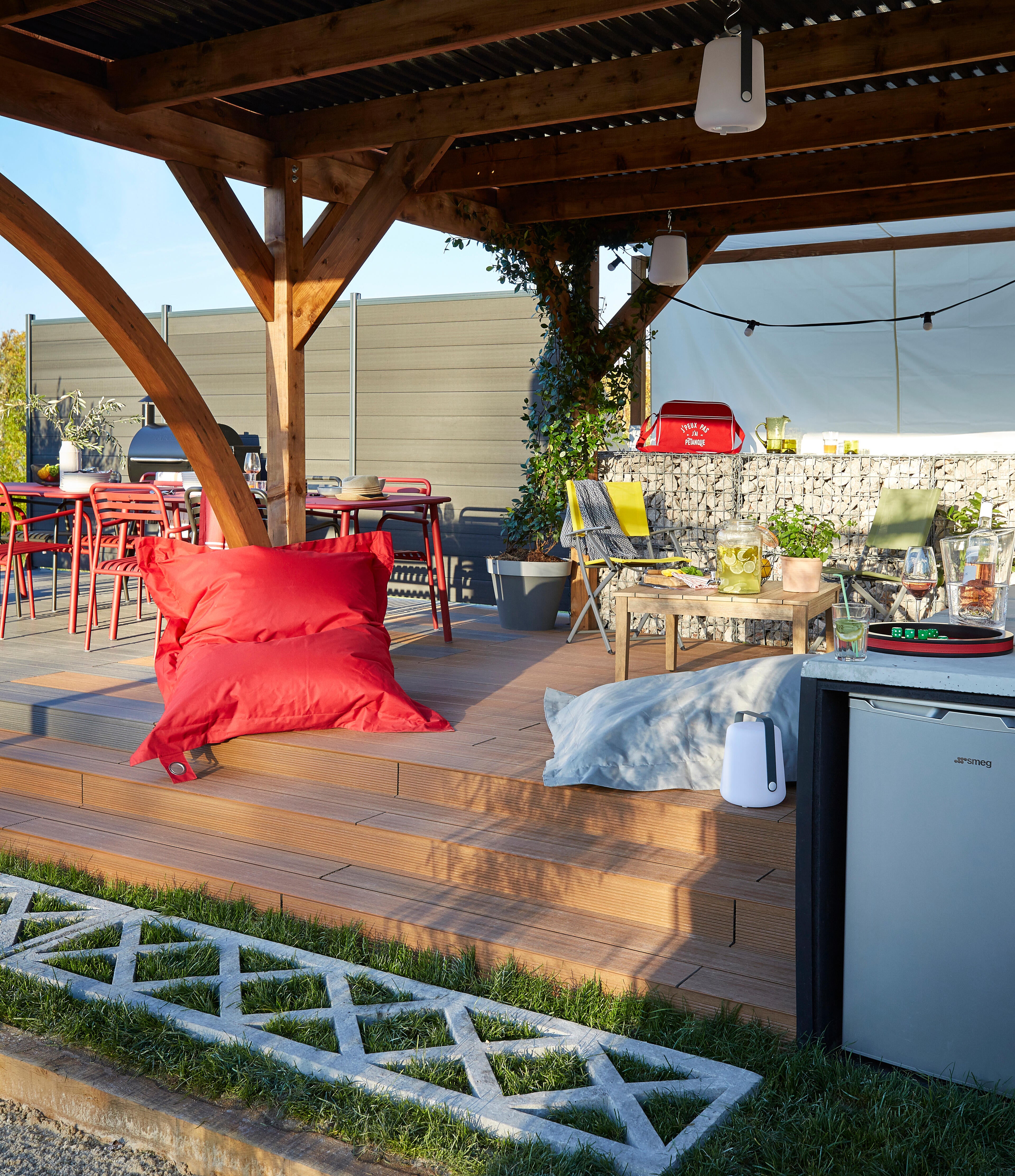 Fauteuil de jardin NATERIAL Emys en acier jaune / doré - 4