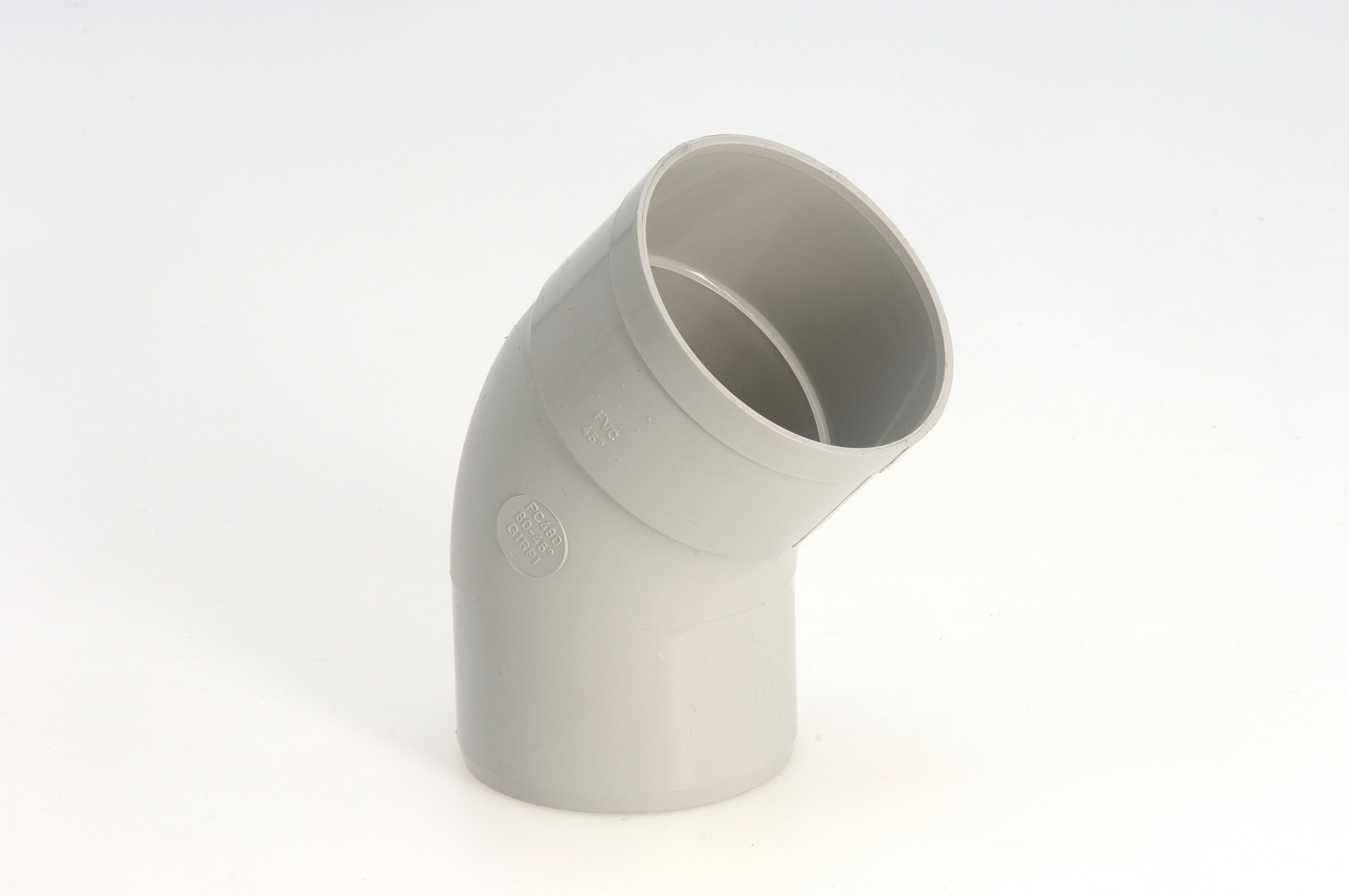 Coude 45° pvc gris GIRPI, Dév.33 cm Diam.100 mm - 2