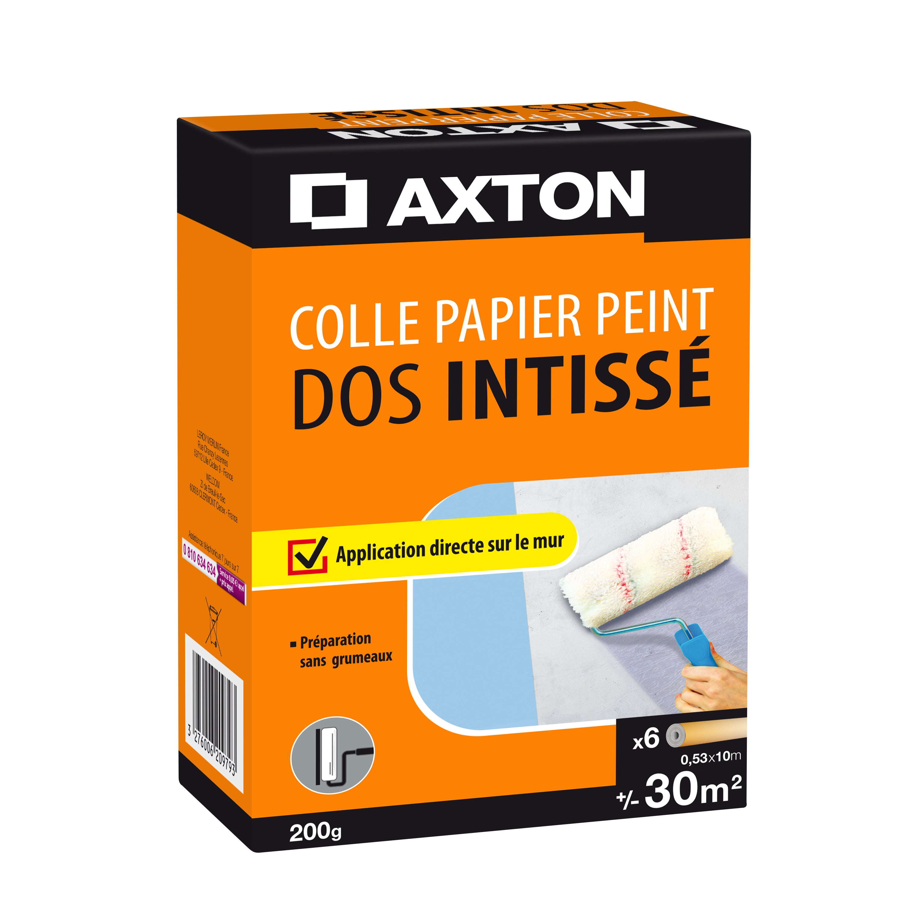 Colle Poudre papier peint intissé AXTON, 0.2 kg | Leroy Merlin