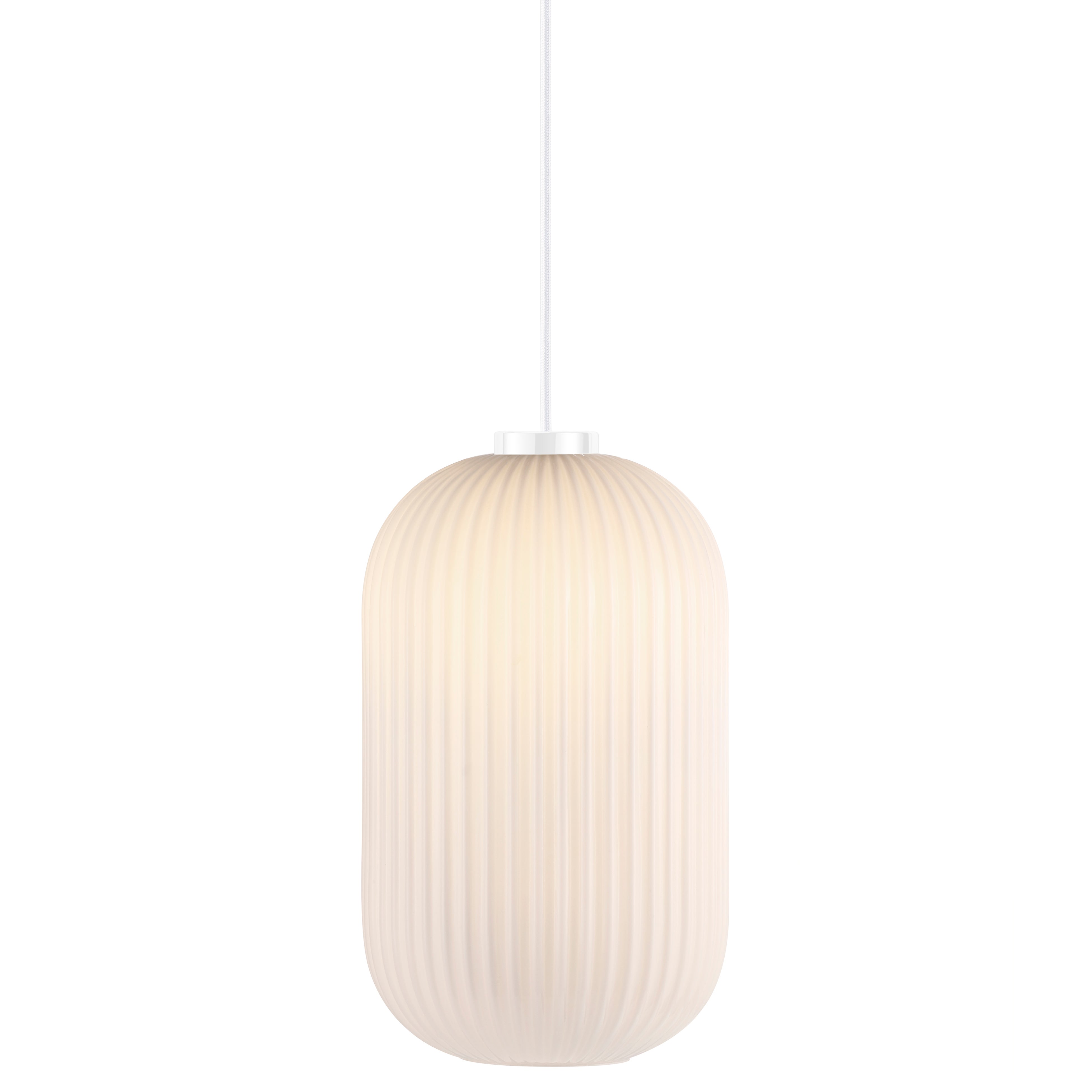 Suspension Milford, verre, opale, Diam.20 cm, E27 - 2
