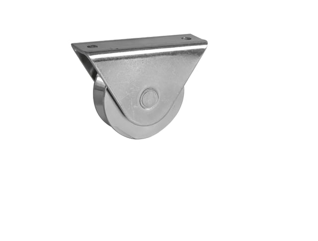 Roue portail coulissant Ø80mm pour gorge V support extérieur - 300kg AFBAT