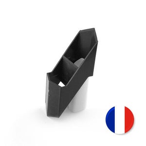 Entretoise intermédiaire PVC Clea, gris anthracite, H.8 x l.2.7 x P.4 cm