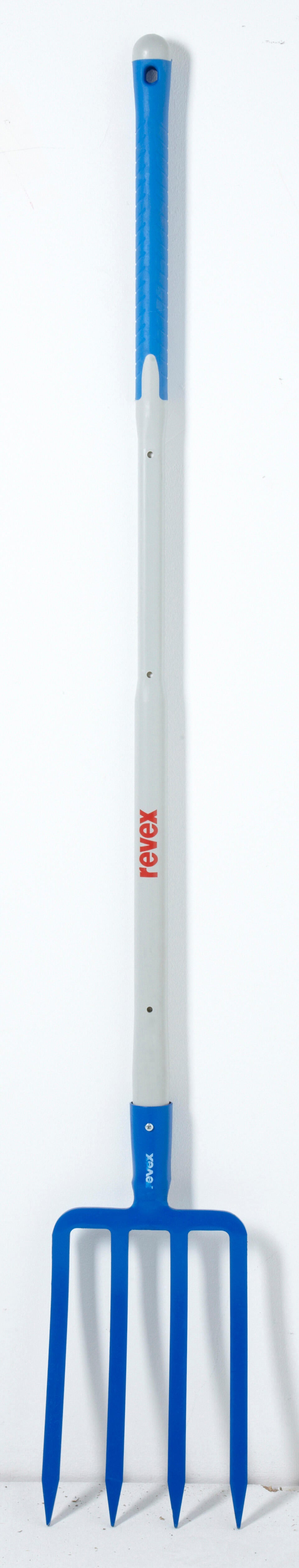 Fourche à bêcher acier forgé REVEX manche bois L.100 cm - 5
