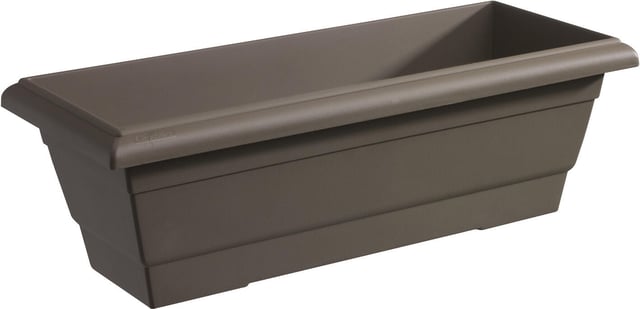 Jardinière plastique GROSFILLEX L.58 x l.25 x H.19 cm taupe