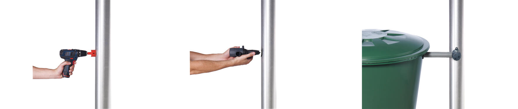 Collecteur de récupérateur GARANTIA SPEEDY ECO GRIS DN80-100, gris - 2