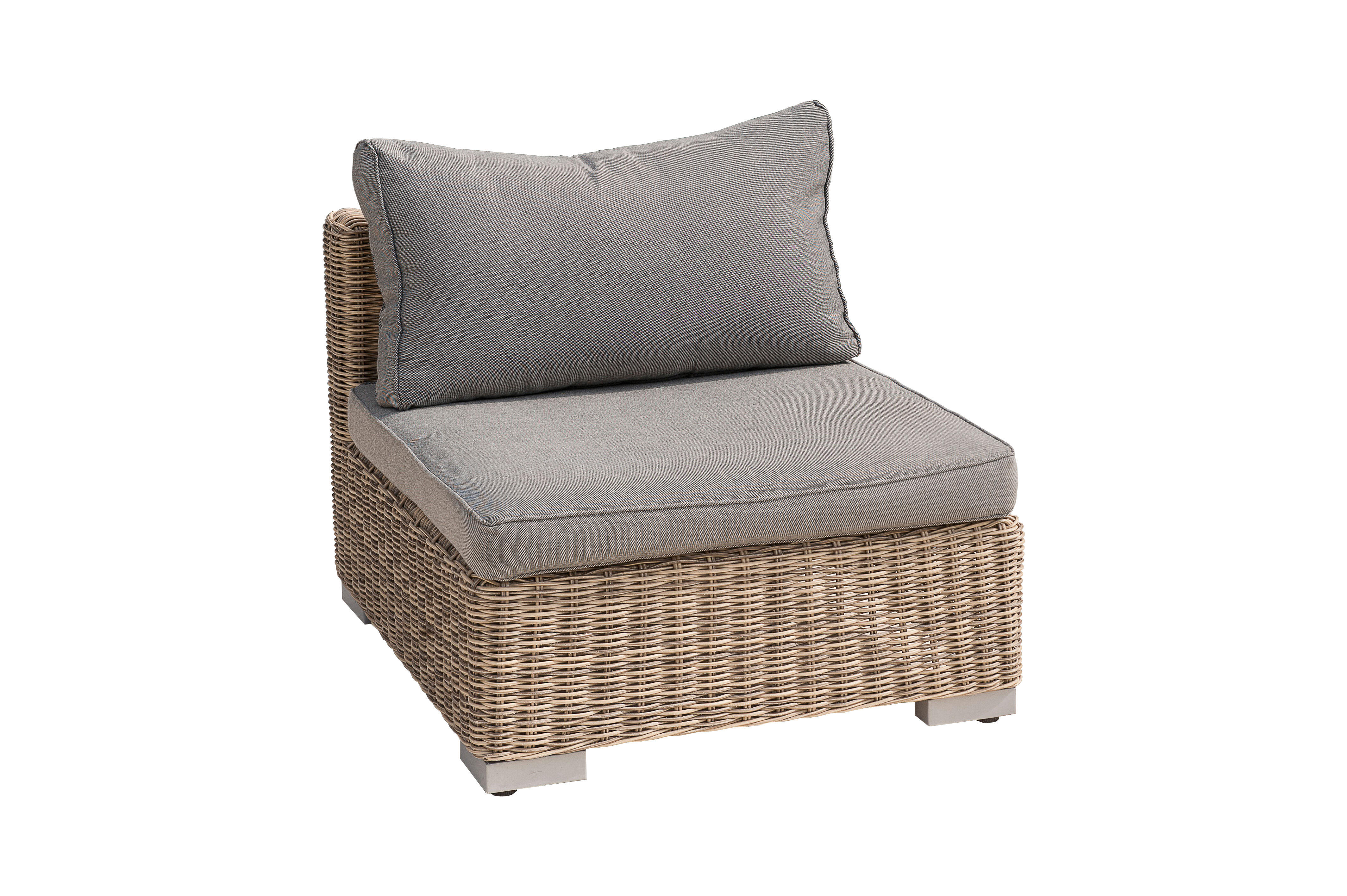 Salon bas de jardin résine marron Montmartre PARIS GARDEN, 6 personnes - 5