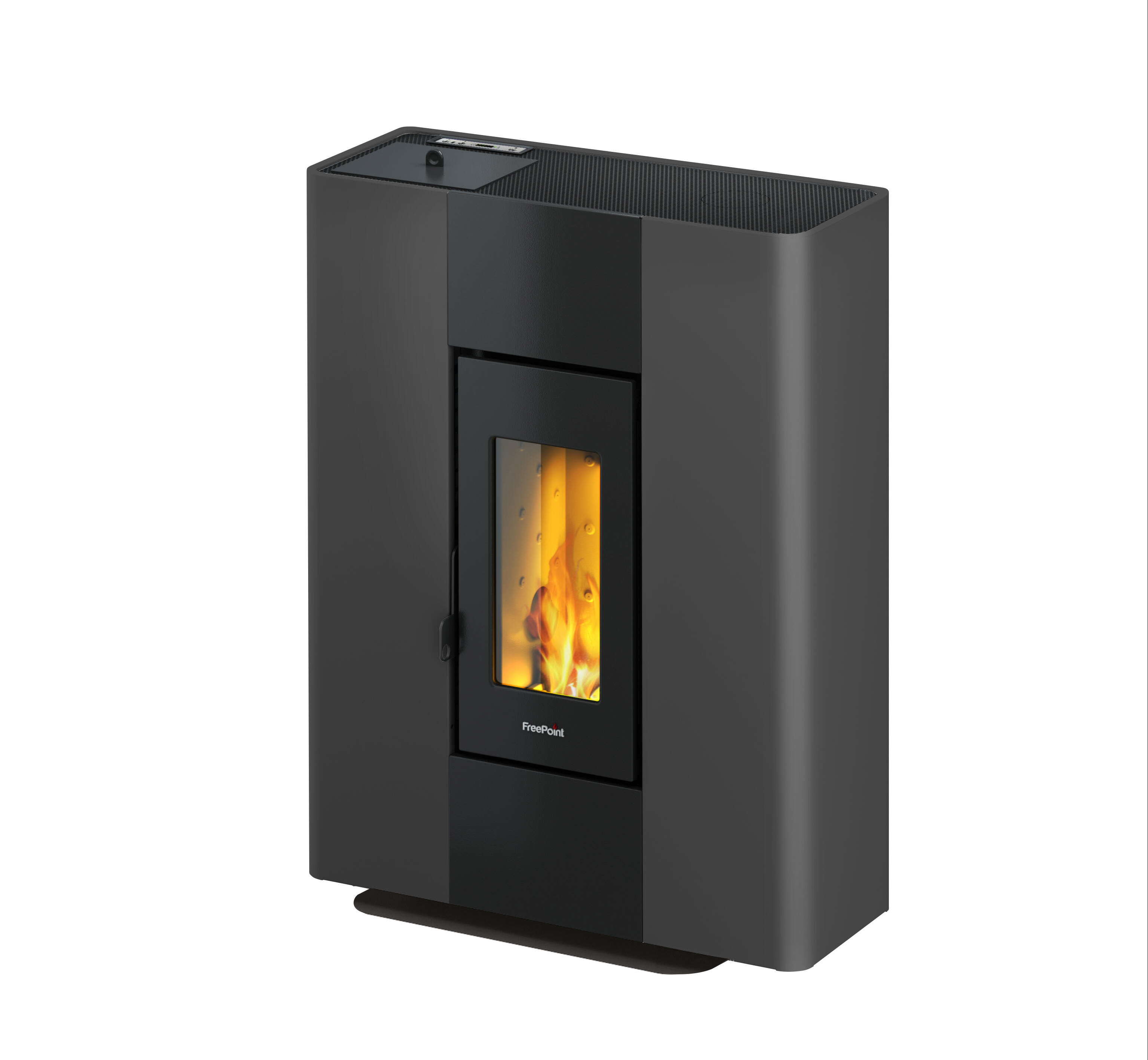Freepoint Poêle à granulés FREEPOINT Roxy stand anthracite 7 kW | Leroy Merlin