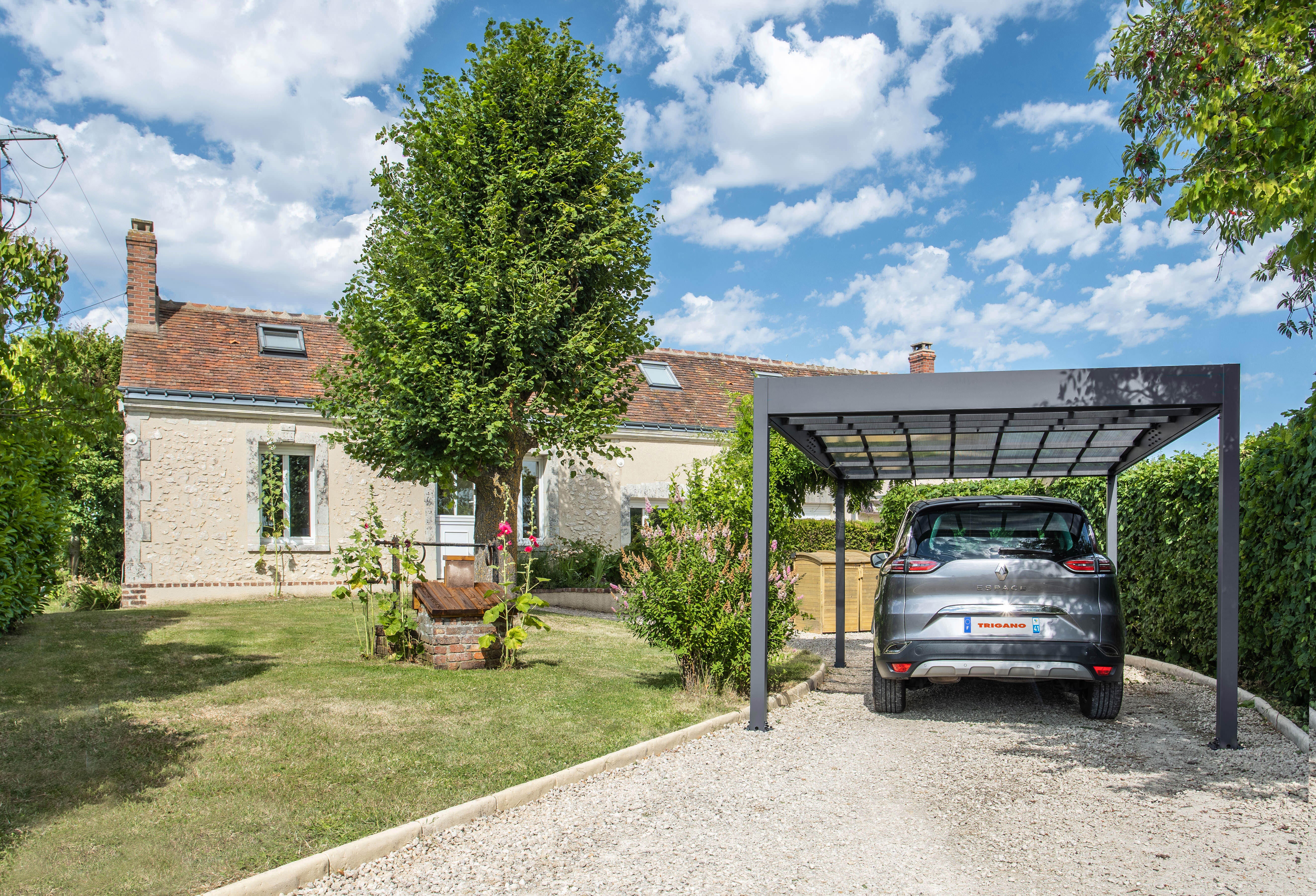 Carport aluminium TRIGANO 1 voiture, 15.65 m² - 5