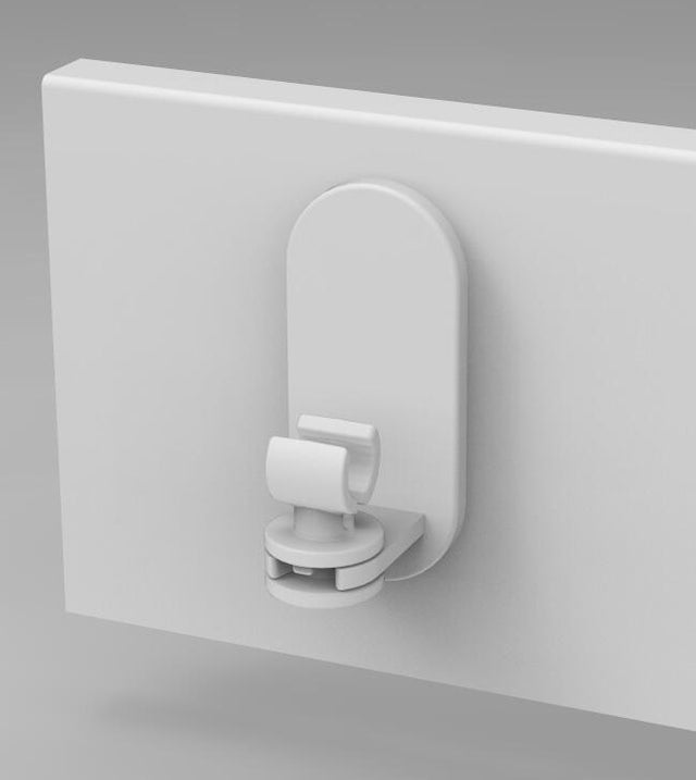 Support adhésif pour tringle à rideau XXL 3 en 1 Diam. 10mm blanc brut MOBOIS