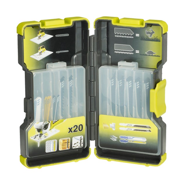 20 lames scie sauteuse panachées ryobi
