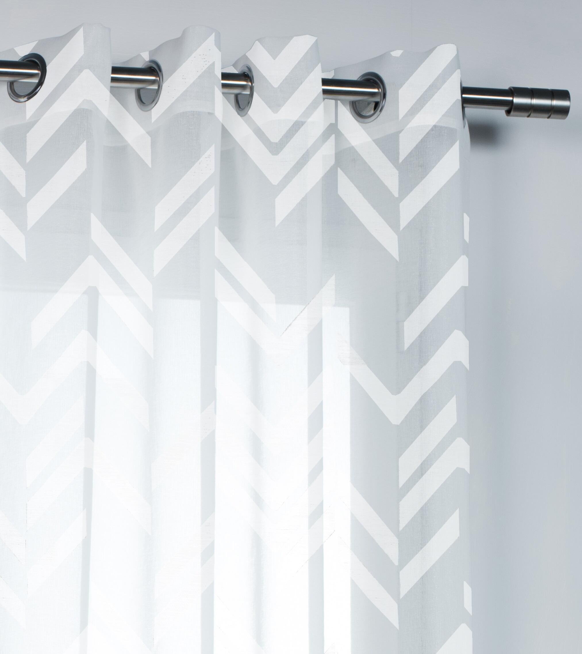 Voilage tamisant, Tequila, blanc H.240 x l.140 cm - 5