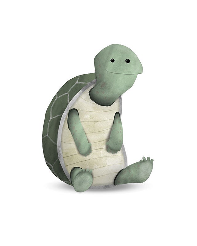 Affiche Cute Animal Tortue, vert KOMAR l.40 x H.50 cm