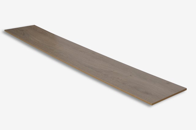 Lot de 2 contremarches pour rénovation escalier chêne gris, L.100 x l.20 cm
