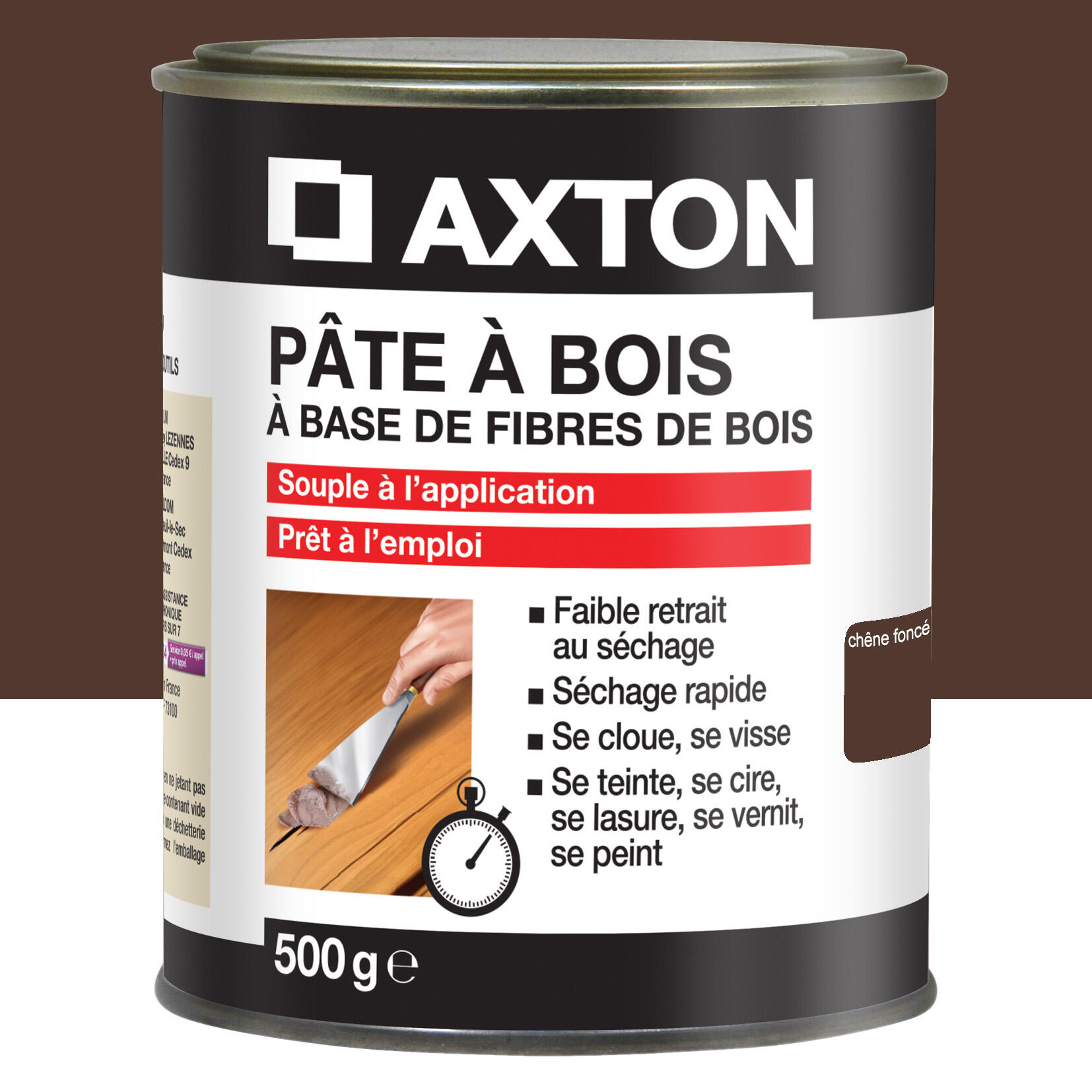 Pâte à bois AXTON chêne foncé 500 g Leroy Merlin — free download