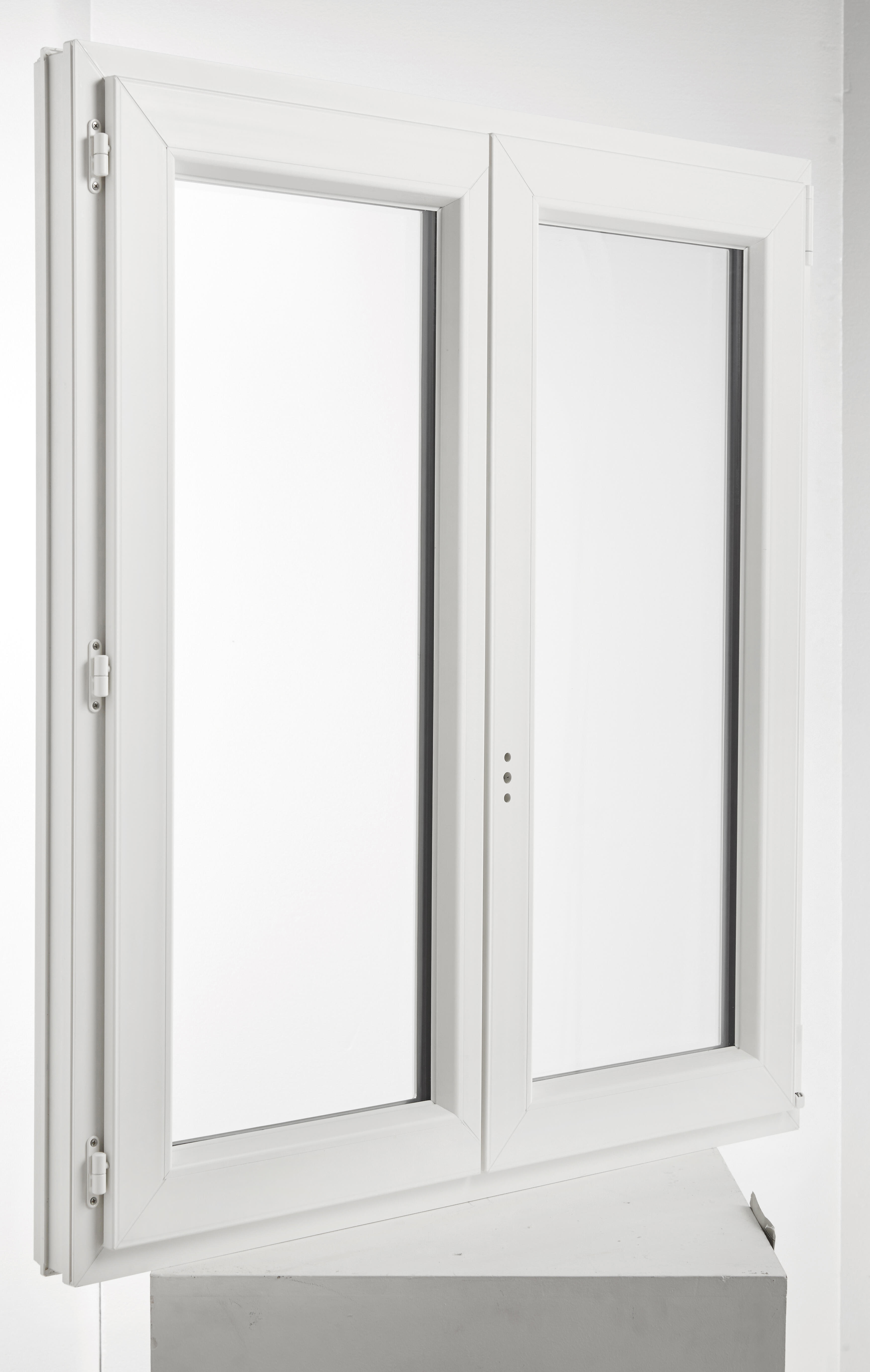 Fenêtre oscillo-battant PVC Essentiel H.95xl.100cm 2 vantaux blanc - 4