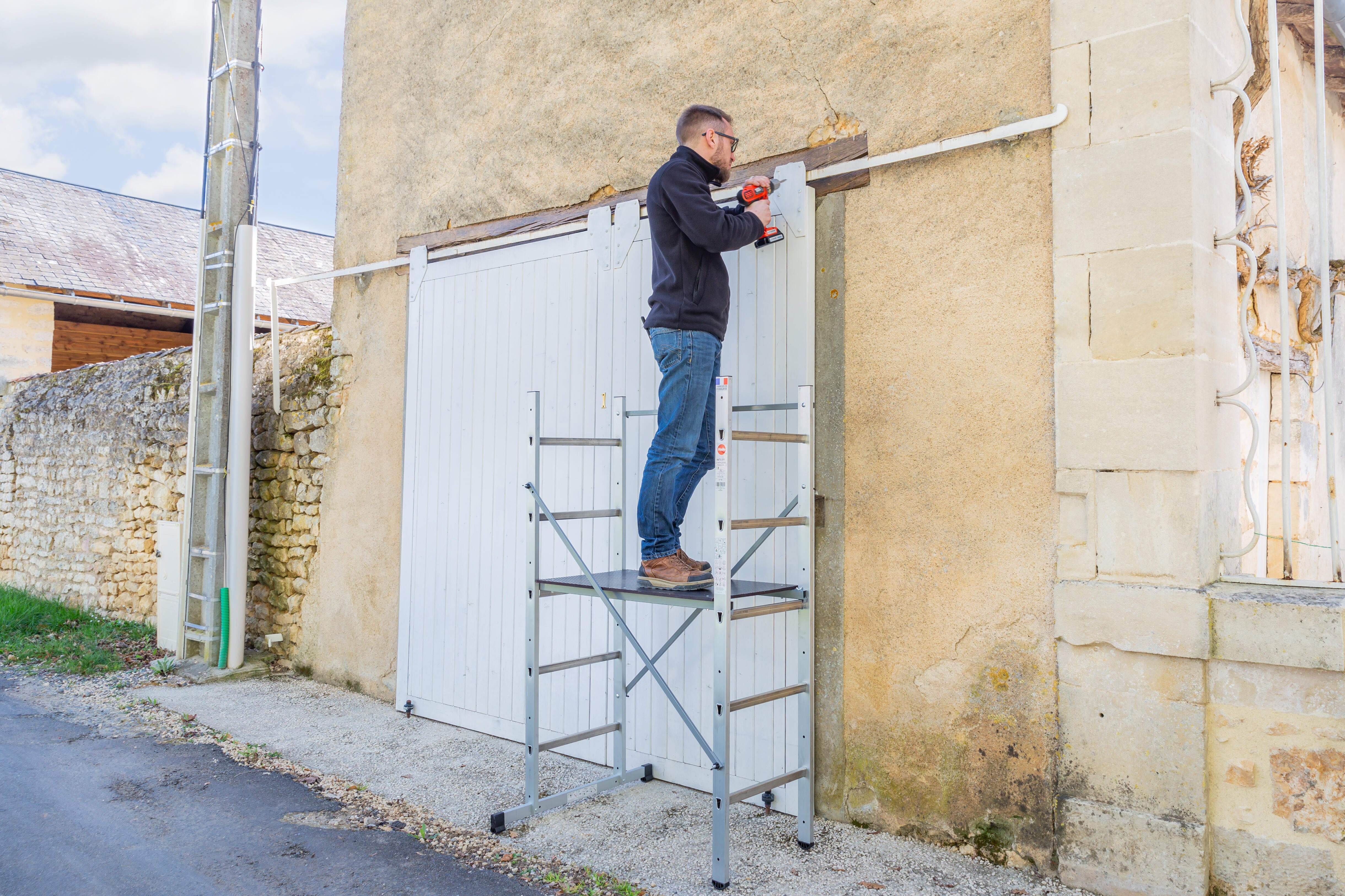 Echafaudage aluminium Hobbystep h3 hauteur de travail 3 m - 10