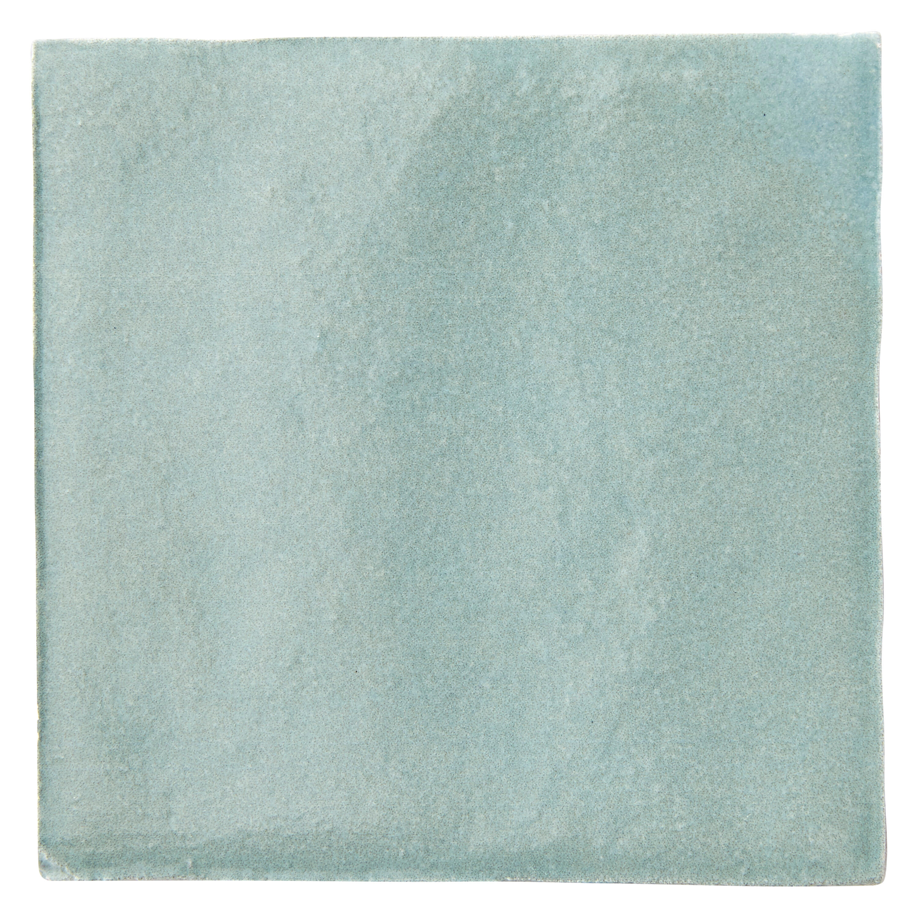 Carrelage mur intérieur effet zellige vert d'eau Zellie l.10 x L.10 cm x Ep.10 m - 4