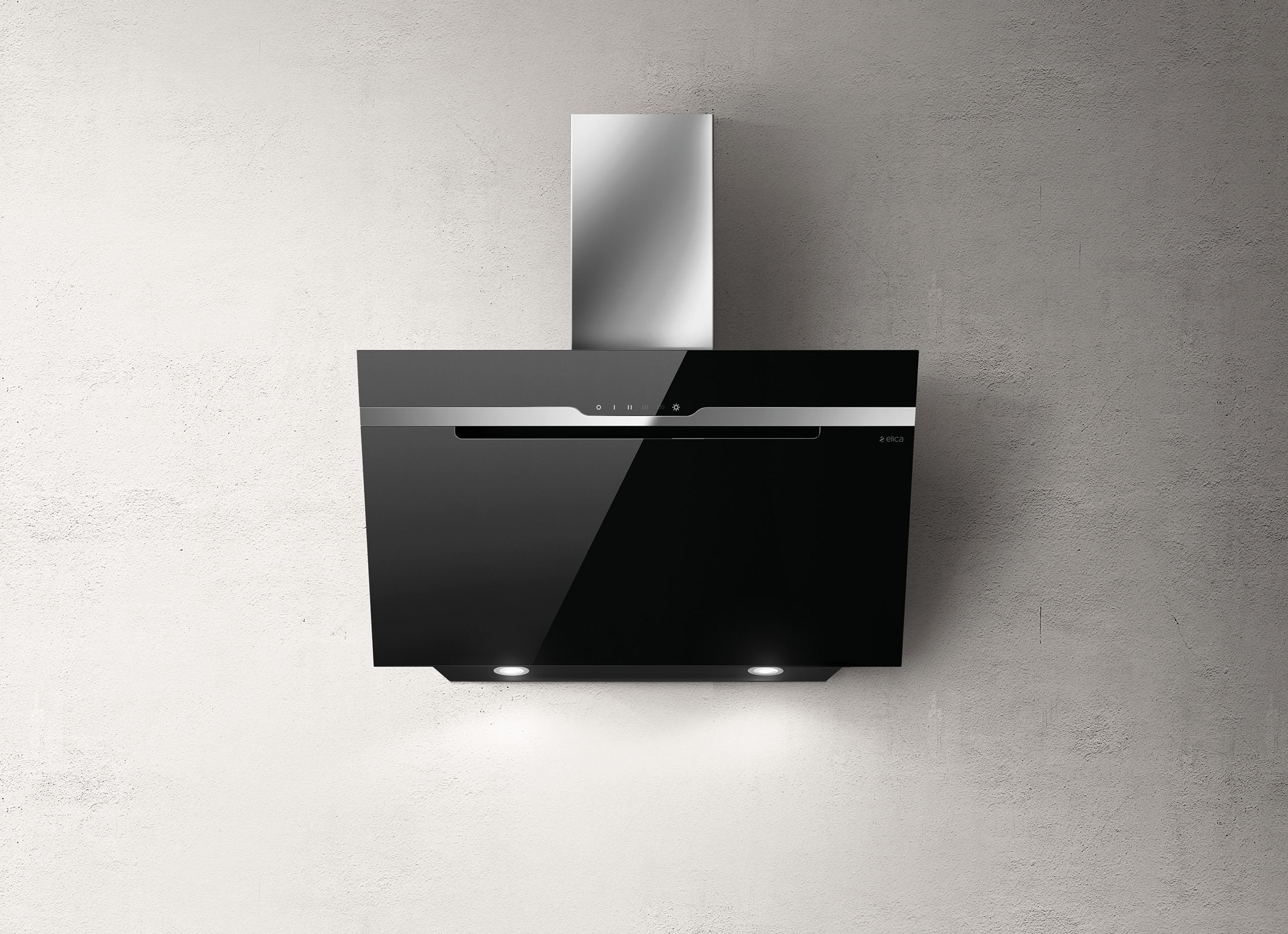 Hotte incliné L89.8 cm ELICA PRF0116967A noir | Leroy Merlin