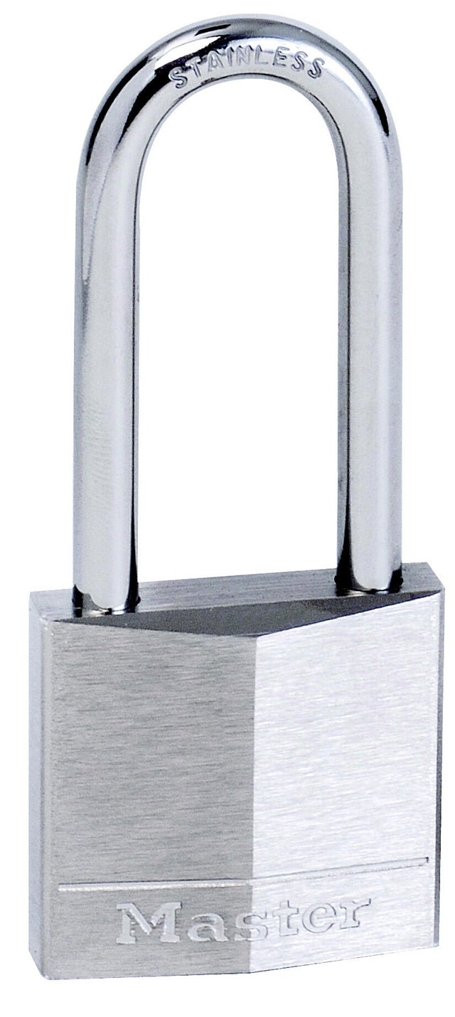 Cadenas en laiton massif nickelé de 40 mm de large avec anse de 52 mm de haut