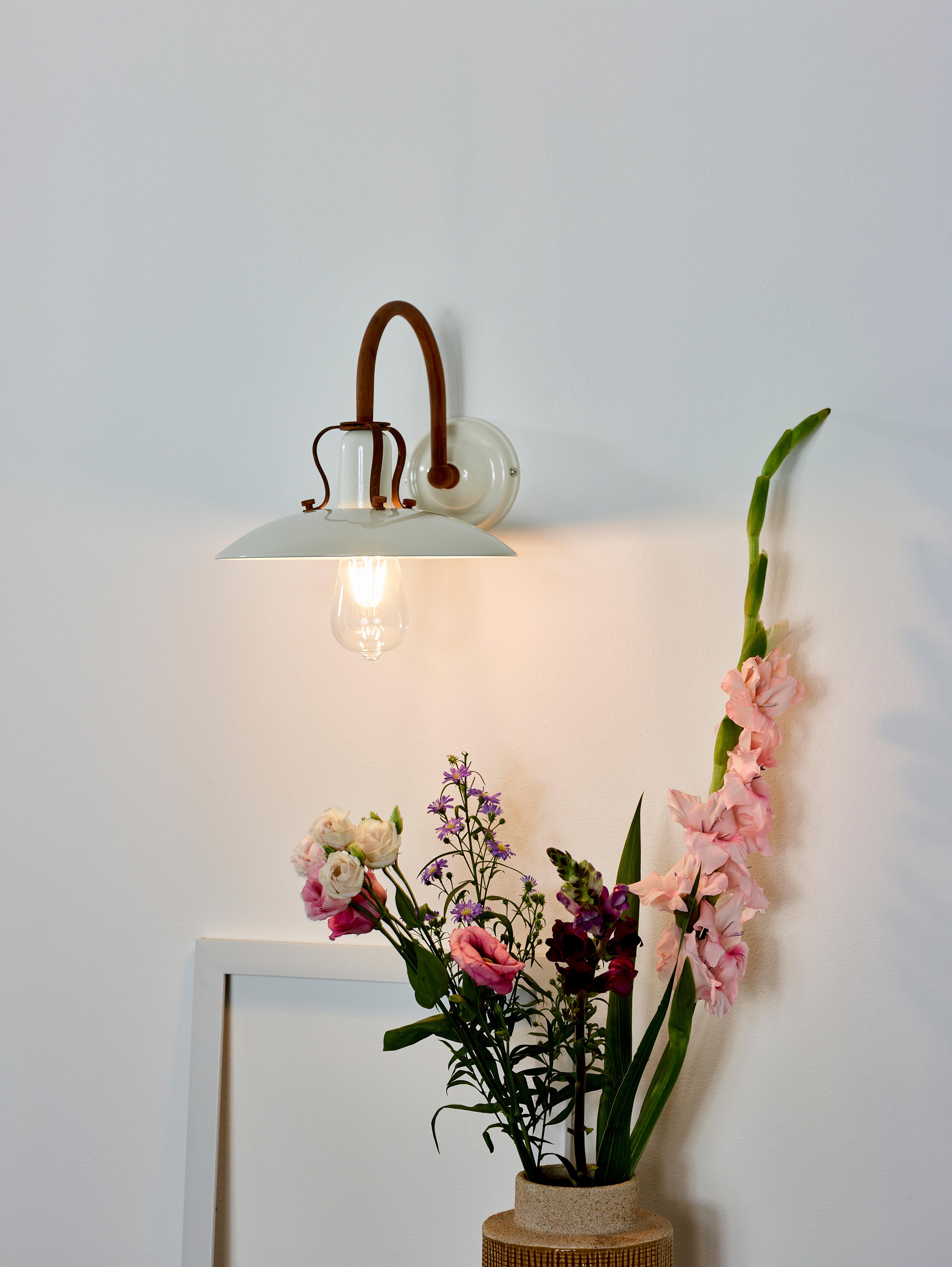 Applique E27 métal, beige, Romer, LUCIDE - 2