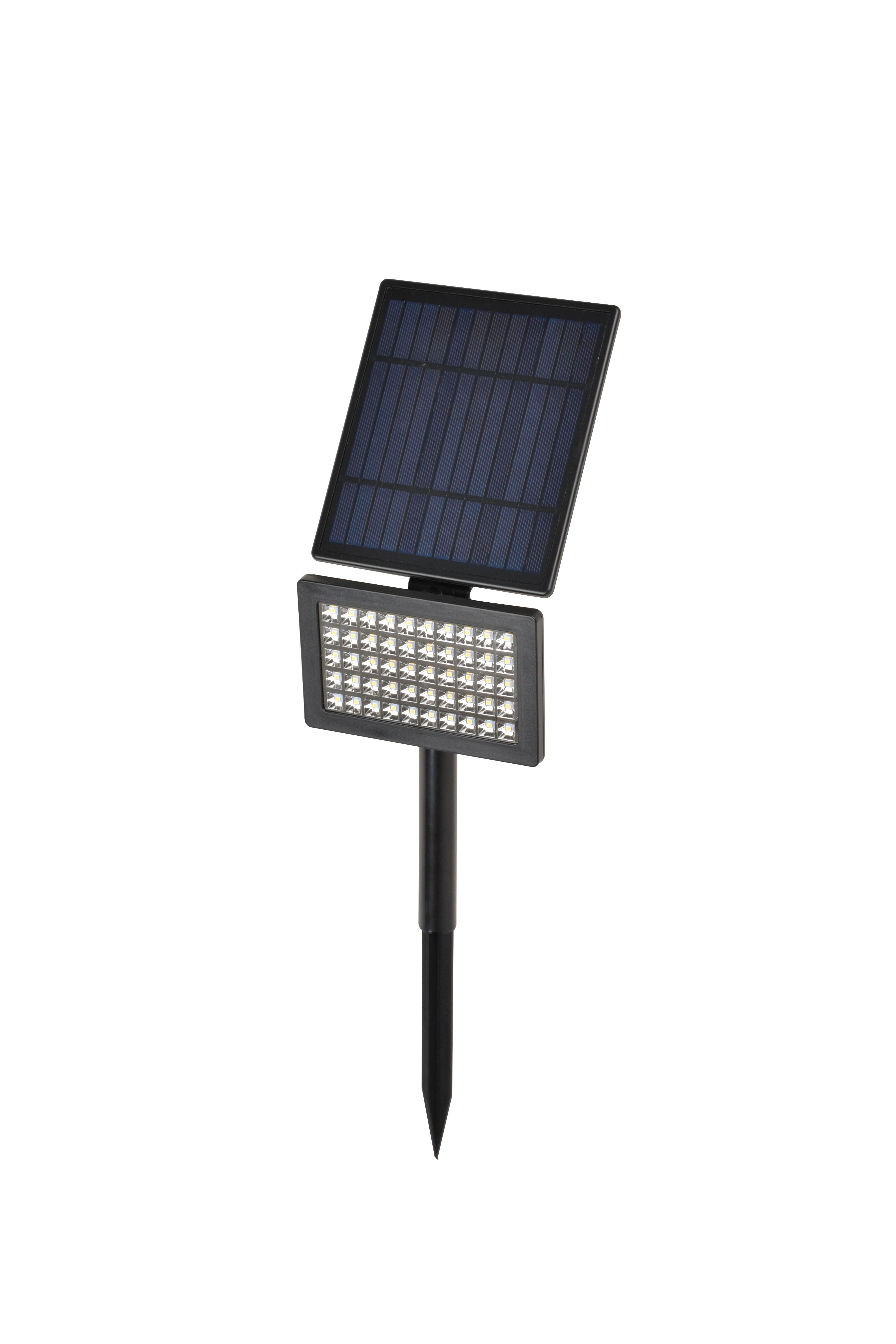 Projecteur solaire noir Solar, 500 lumens blanc chaud LITTLE GARDEN - 3